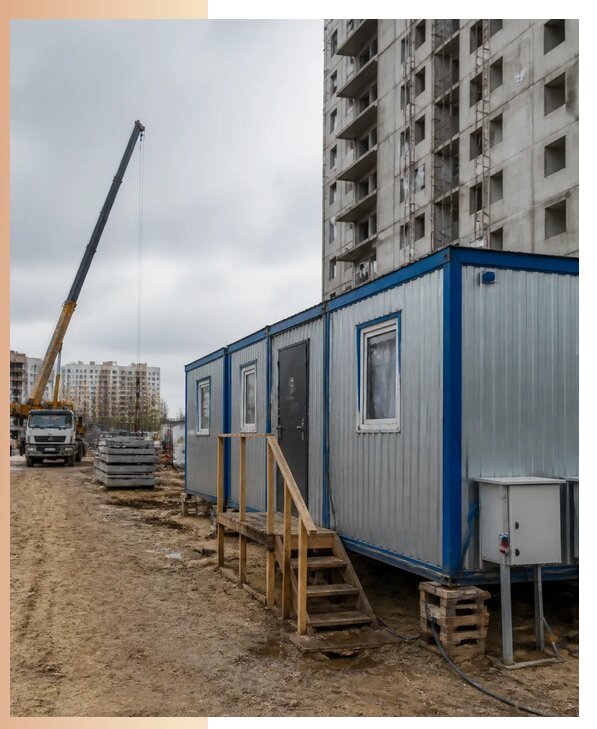 Аренда строительных вагончиков для рабочих в Ижевске