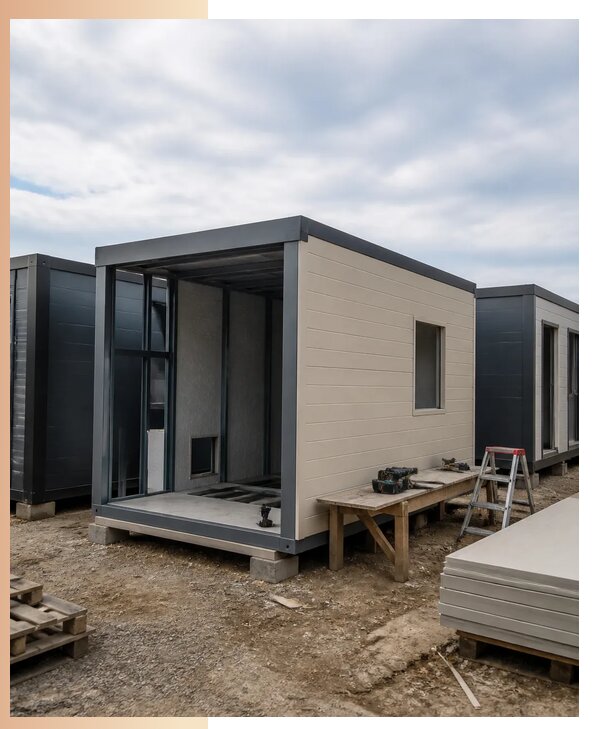 Изготовление и установка хозблоков из сэндвич-панелей в Ижевске